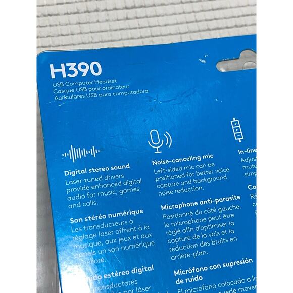 Logitech H390 USB Wired Noise Canceling Headset Black - Picture 8 of 8
